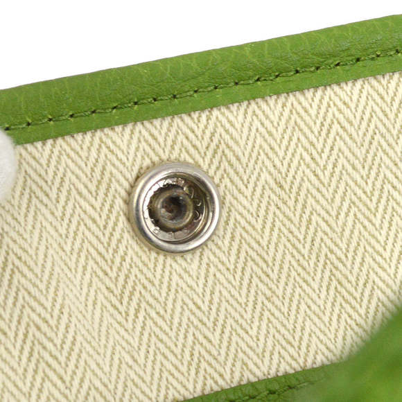 HERMES 2009 Green Negonda Garden Party PM Tote Bag 172406 - Picture 9 of 10